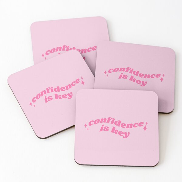 Item preview, Confidence is key - pink quote designed and sold by Cre8iveCat.