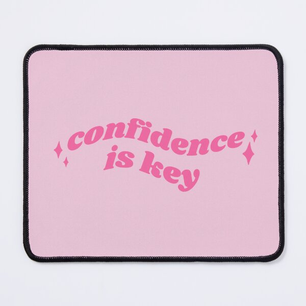 Item preview, Confidence is key - pink quote designed and sold by Cre8iveCat.