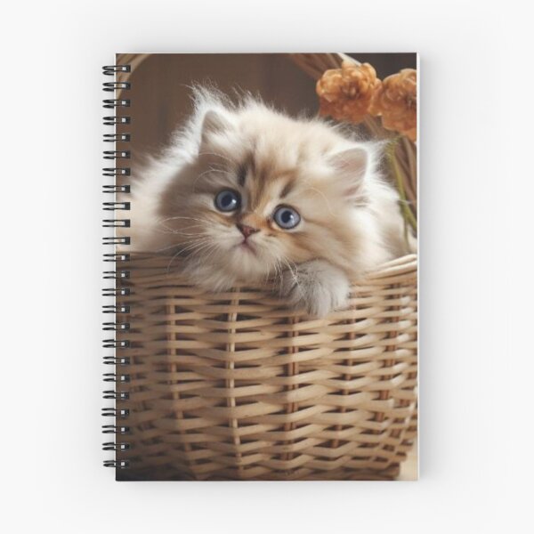 Item preview, Cute kitten in a basket designed and sold by ForwardMove.