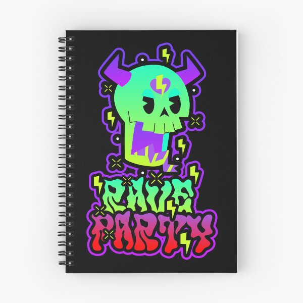 Item preview, Rave Party Skull #3 designed and sold by SHOP33ART.