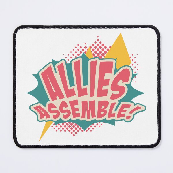 Item preview, Allies Assemble, Pop Art, Motivational Quotes, Inspirational Quotes, LGBT, Gay Quotes, Lesbian Quotes, Pride, Gay Pride, designed and sold by Henrylizarraga.