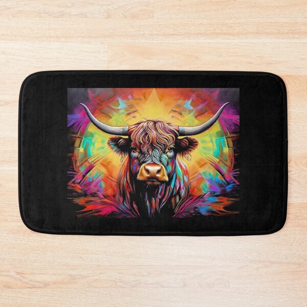 Item preview, Psychedelic Highland Cow  designed and sold by Zenvo.