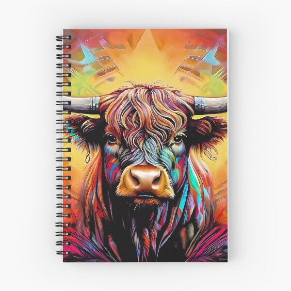Item preview, Psychedelic Highland Cow  designed and sold by Zenvo.