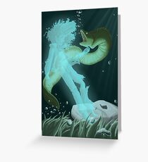 Ghost and Eel Greeting Card