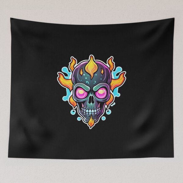 Item preview, BlazeGrin – The Joking Fire Skull designed and sold by digistampdesign.