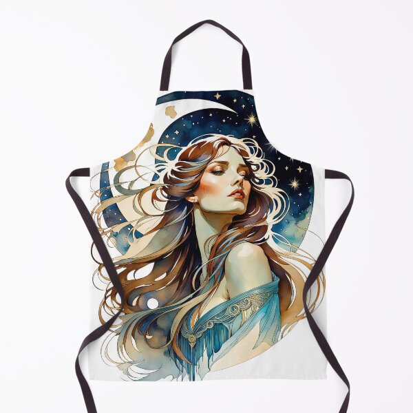 Item preview, Lady and Moon 4 designed and sold by Kallak-AI-Art.
