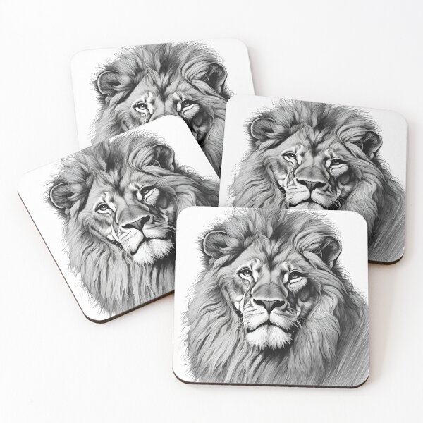 Item preview, Majestic Lion drawing designed and sold by MollyPetDesigns.