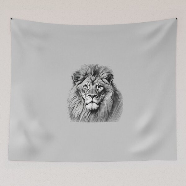 Item preview, Majestic Lion drawing designed and sold by MollyPetDesigns.