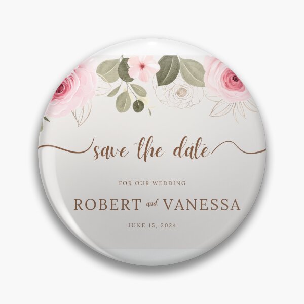Item preview, Save The Date Wedding Announcement with names and date designed and sold by Ideas-BYDESiGN.