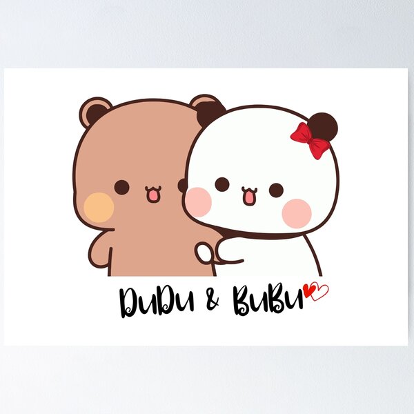 Item preview, DuDu Bear and BuBu Panda’s Love Story ❤️ designed and sold by Pandety.