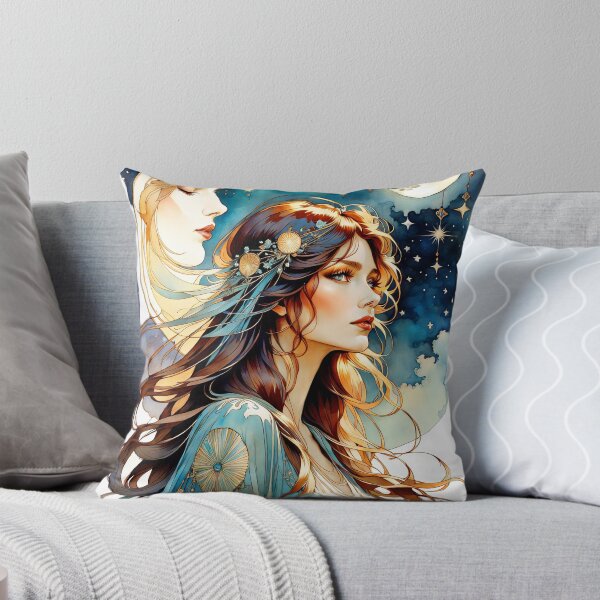 Item preview, Lady and Moon 5 designed and sold by Kallak-AI-Art.