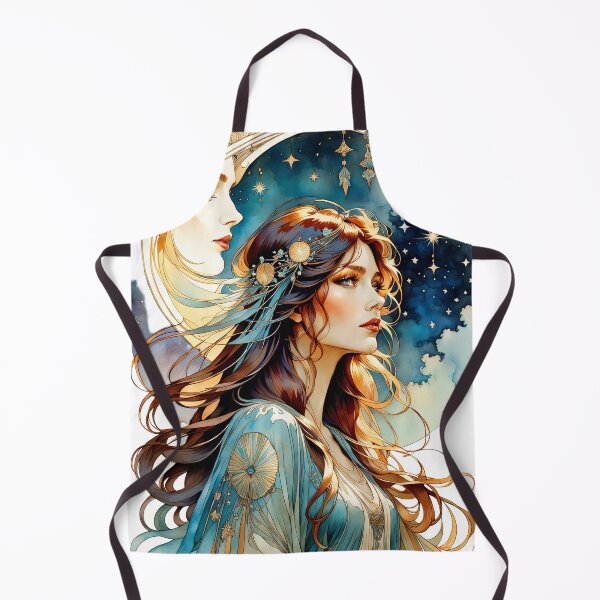 Item preview, Lady and Moon 5 designed and sold by Kallak-AI-Art.