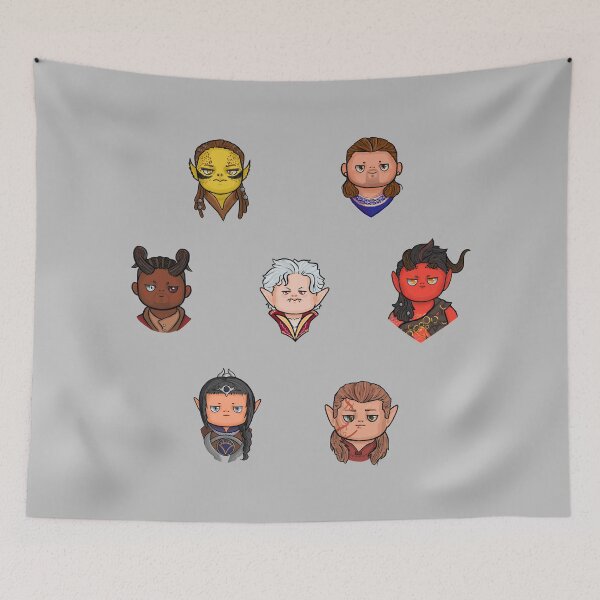 Item preview, Lil’ BG3 Companions designed and sold by Maybe-A-Robot.