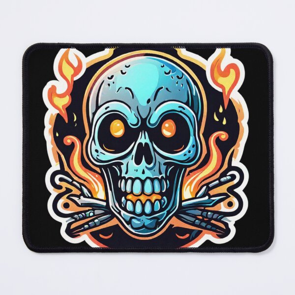 Item preview, Firehead Joke Cookie: Cheerful skull design for collectors designed and sold by digistampdesign.