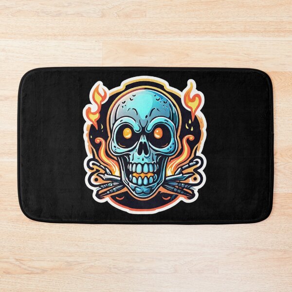 Item preview, Firehead Joke Cookie: Cheerful skull design for collectors designed and sold by digistampdesign.