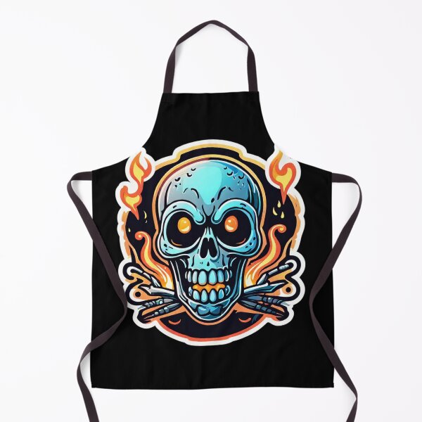 Item preview, Firehead Joke Cookie: Cheerful skull design for collectors designed and sold by digistampdesign.