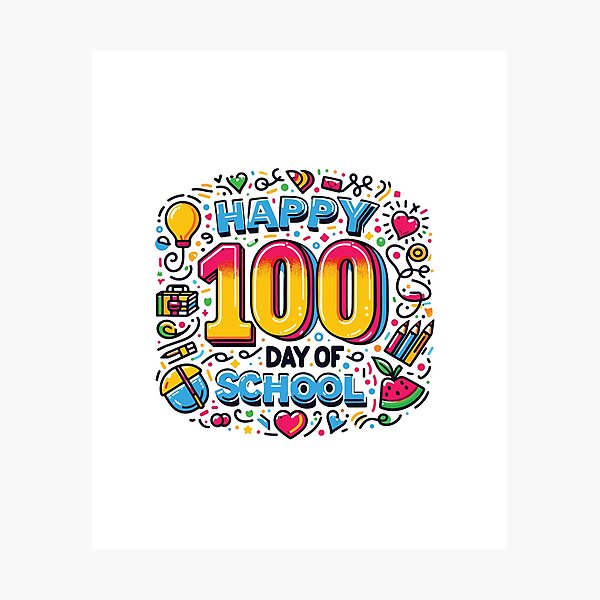 Item preview, Happy 100th Day Of School Student Gift 100 Days Of School designed and sold by Naciri01.