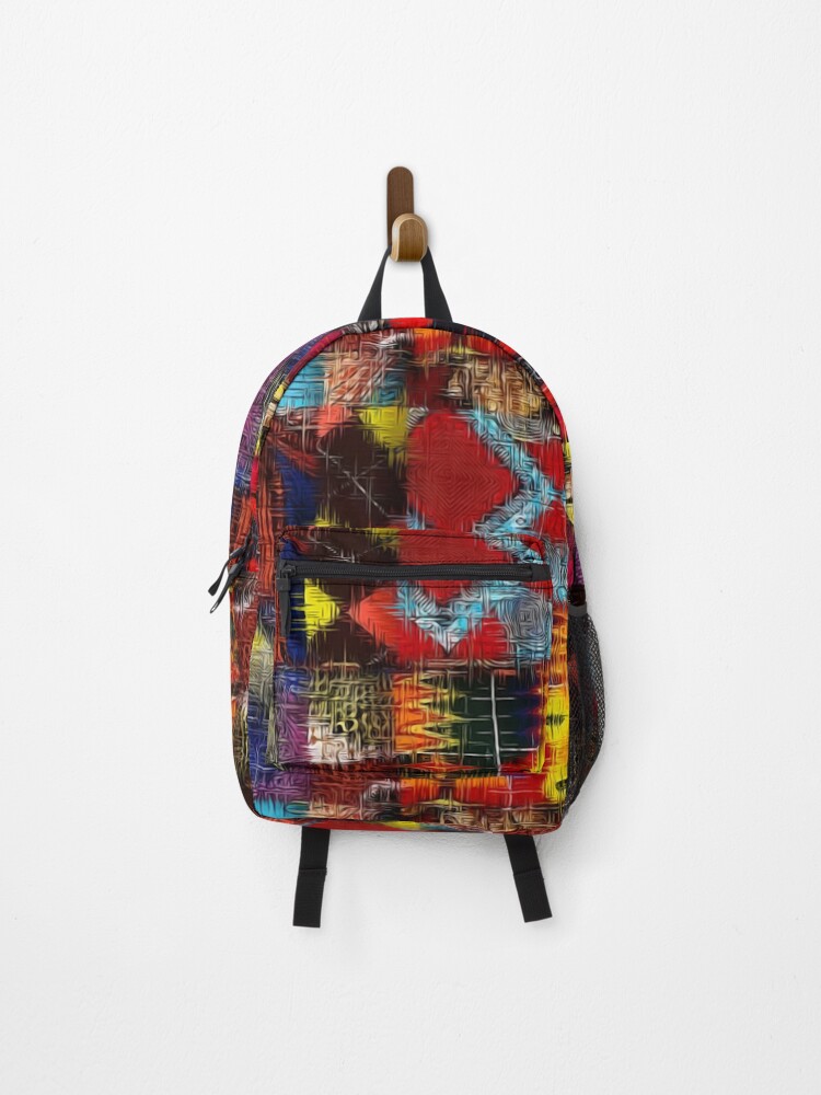 Thumbnail 1 of 3, Backpack, Colorful Ethnic Design Pattern designed and sold by ZedColors.