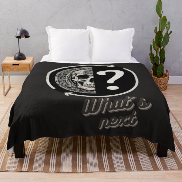 Item preview, Skull with question mark, What's next designed and sold by Wallisart.