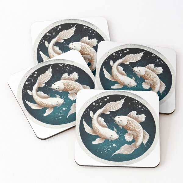Item preview, Koi Sakura Yingyang fish designed and sold by catcraftss.