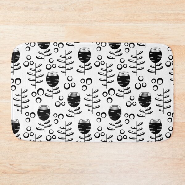 Item preview, Black flowers seamless pattern design designed and sold by Katarzyna Dembek.