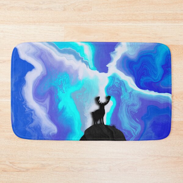Item preview, Thunder Struck, digital fluid pour, abstract art designed and sold by MayGreenAbgrall.
