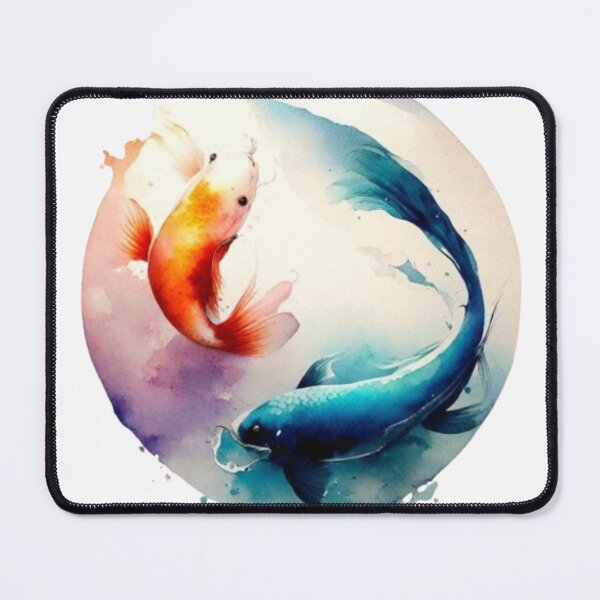 Item preview, Koi sakura yingyang fish designed and sold by catcraftss.