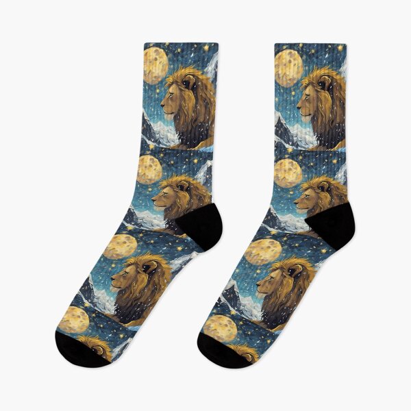 Artikelvorschau, Majestic Lion In A Starry Night entworfen und verkauft von TheArtOfPat.