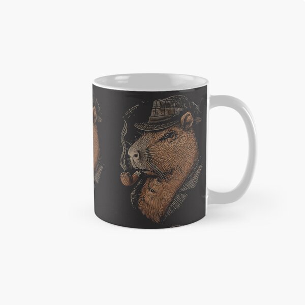 Item preview, Detective Capybara - Sleuth Extraordinaire Illustration designed and sold by Sir Meow Meow.