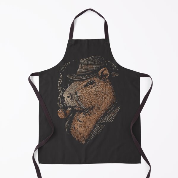 Item preview, Detective Capybara - Sleuth Extraordinaire Illustration designed and sold by Sir Meow Meow.