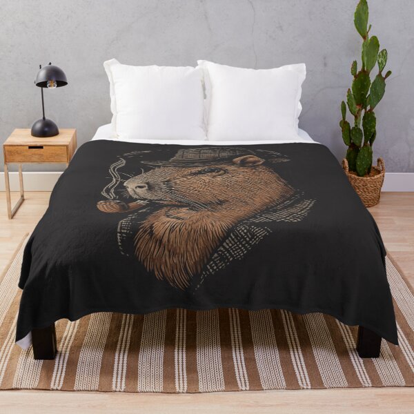 Item preview, Detective Capybara - Sleuth Extraordinaire Illustration designed and sold by Sir Meow Meow.