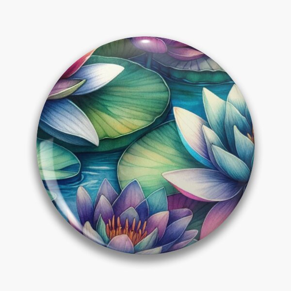 Item preview, Psychedelic Water Lilies designed and sold by mymagicstoreus.