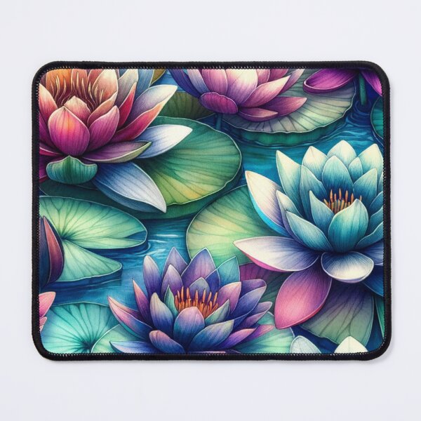 Item preview, Psychedelic Water Lilies designed and sold by mymagicstoreus.
