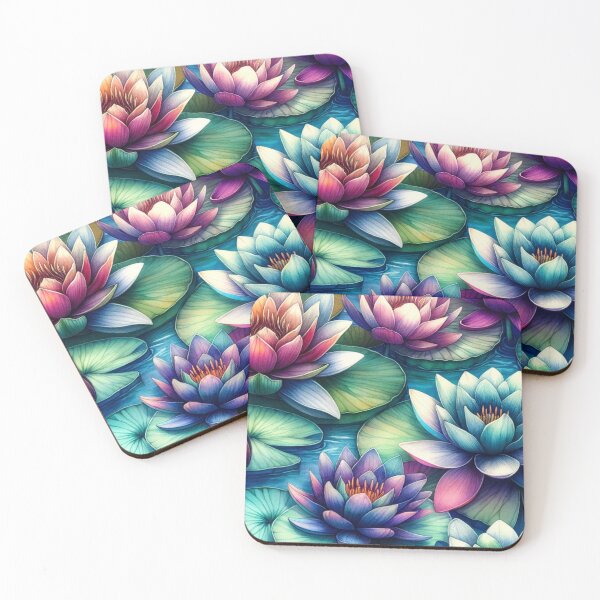 Item preview,  Psychedelic Water Lilies designed and sold by mymagicstoreus.