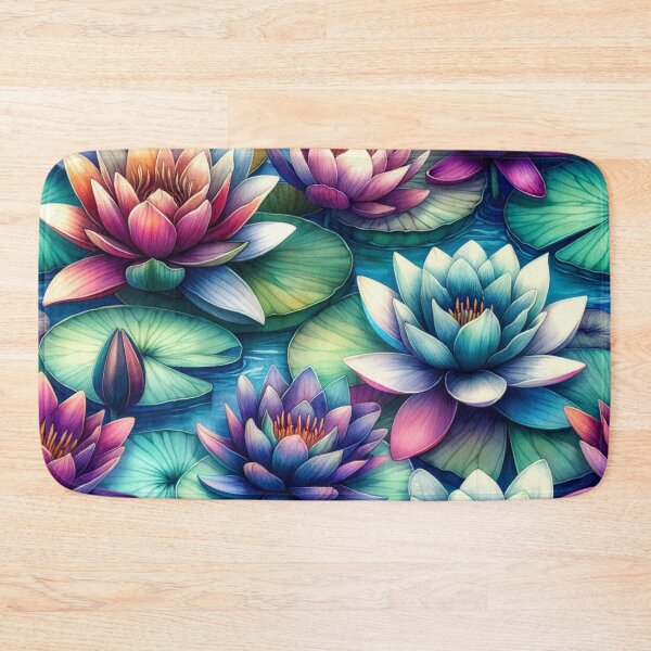 Item preview,  Psychedelic Water Lilies designed and sold by mymagicstoreus.
