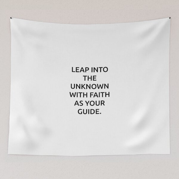 Item preview, Leap into the unknown with faith as your guide. designed and sold by IMCDT.