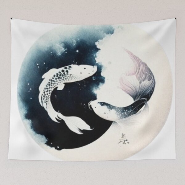 Item preview, Koi Sakura Yingyang Fish designed and sold by catcraftss.