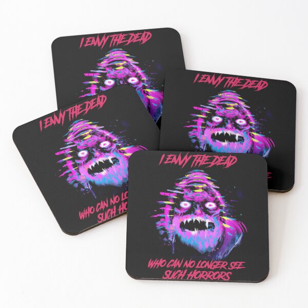 Item preview, I envy the dead who can no longer see such horrors - synthwave cyberpunk designed and sold by GlitchGrotesque.