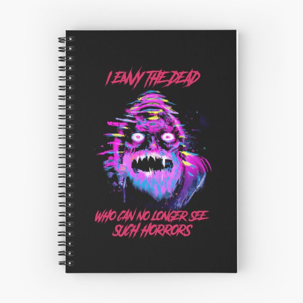 Item preview, I envy the dead who can no longer see such horrors - synthwave cyberpunk designed and sold by GlitchGrotesque.