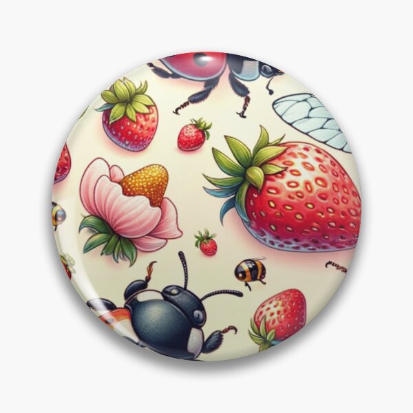 Item preview, Spring Vibes: Ladybugs, Bees and Strawberries designed and sold by mymagicstoreus.