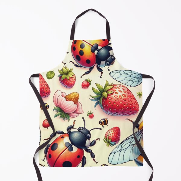 Item preview, Spring Vibes: Ladybugs, Bees and Strawberries designed and sold by mymagicstoreus.