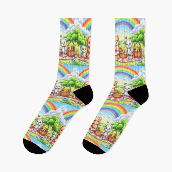 Item preview, Meadow Marvels: A Rainbow Picnic designed and sold by AI-Only Creations.