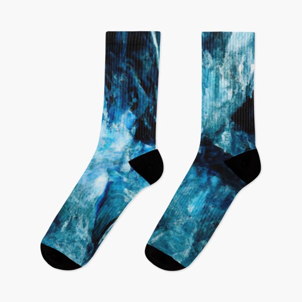 Item preview, Cracked Ice Pattern in Turquoise and Dark Blue  designed and sold by humnoo.