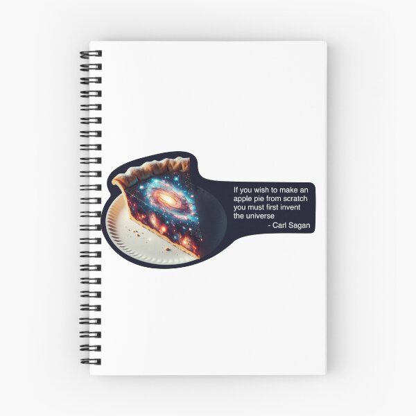 Item preview, Carl Sagan Apple Pie From Scratch Quote designed and sold by erliskll.
