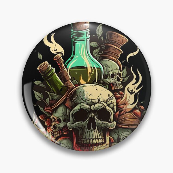 Item preview, Eerie Illumination: Skulls with Torches designed and sold by unthinkabletees.