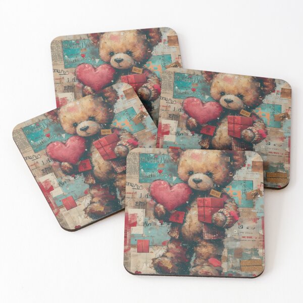 Item preview, Bear Hugs & Heartfelt Surprises: Adorable Teddy Collage designed and sold by Moisky Patterns.