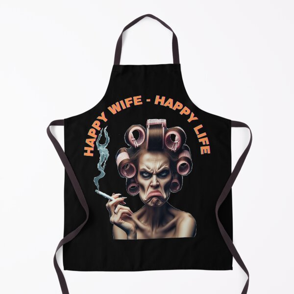 Item preview, ''Happy wife - happy life" is a funny , sarcastic gifts for wife designed and sold by TomVtX.