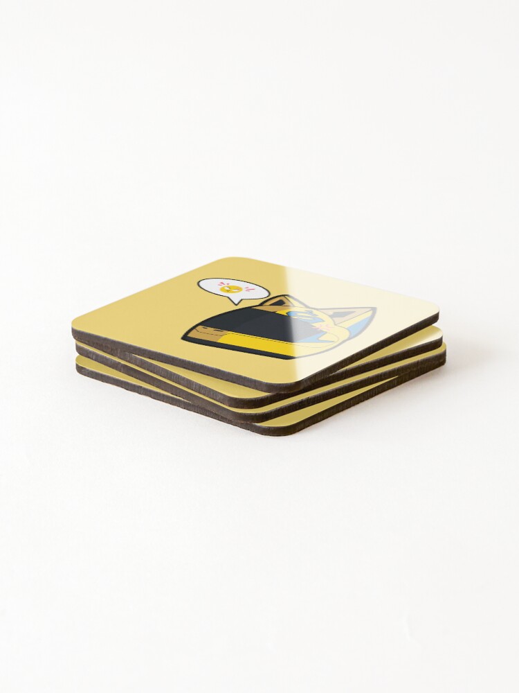 Thumbnail 4 of 5, Coasters (Set of 4), Celty is Angry designed and sold by Sakuga Drip.
