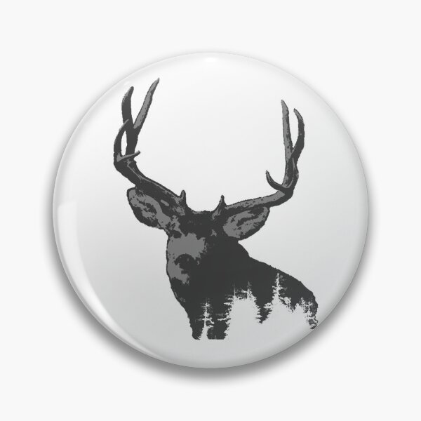Item preview, Buck deer pines  designed and sold by Saltypro.
