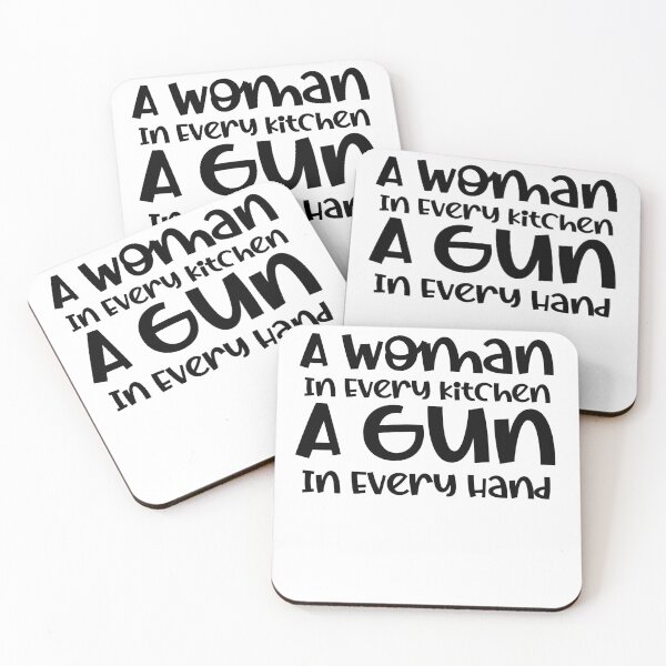 Item preview, A Woman In Every Kitchen A Gun In Every Hand designed and sold by ArtFromBeyond.